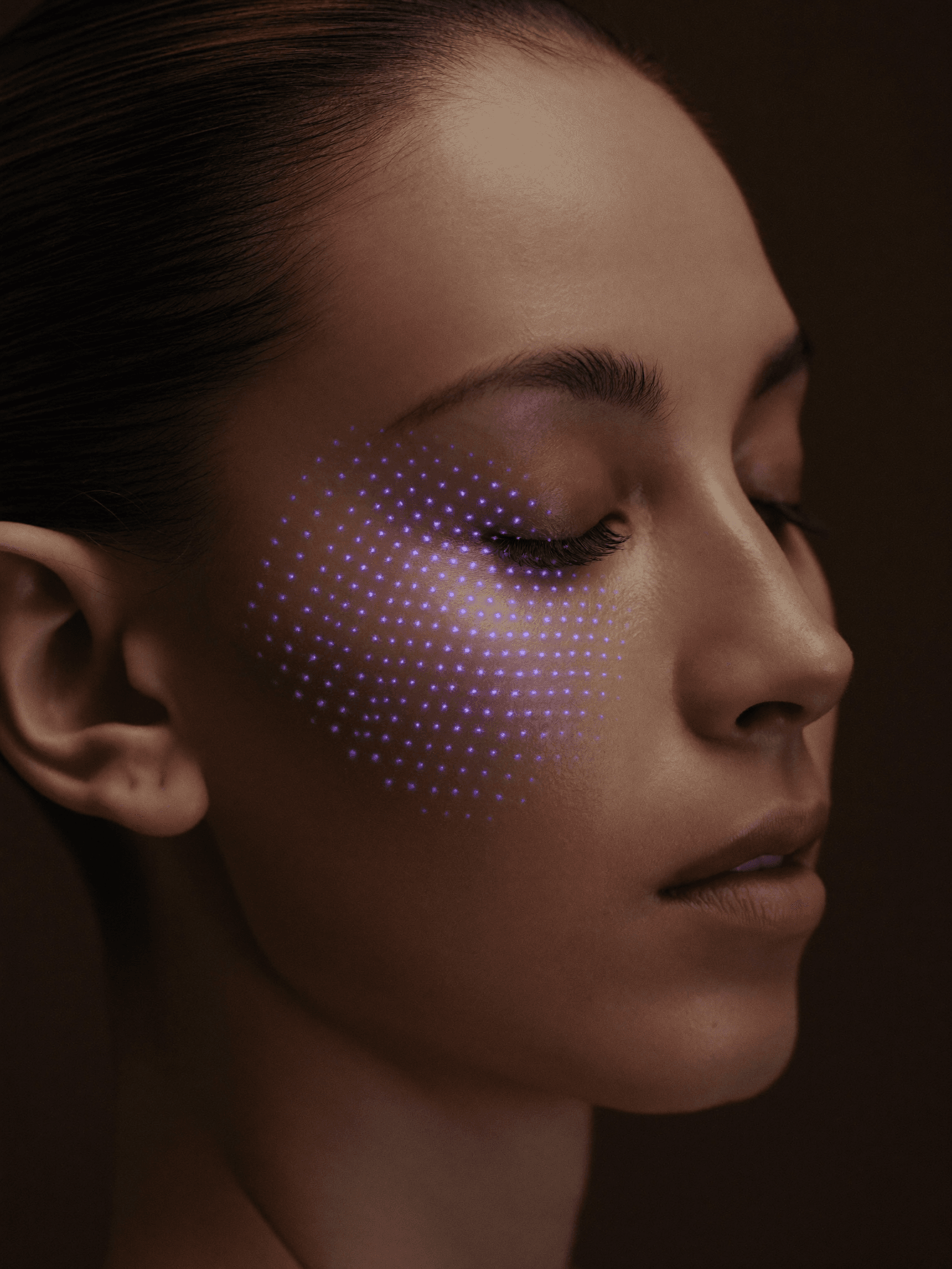 AI face mapping analysis in progress